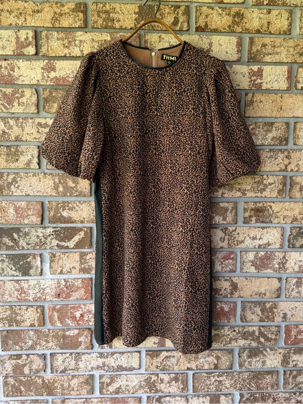 THML Anthropologie Mini Dress Women’s Size Small Leopard Cheetah Print Sweet!